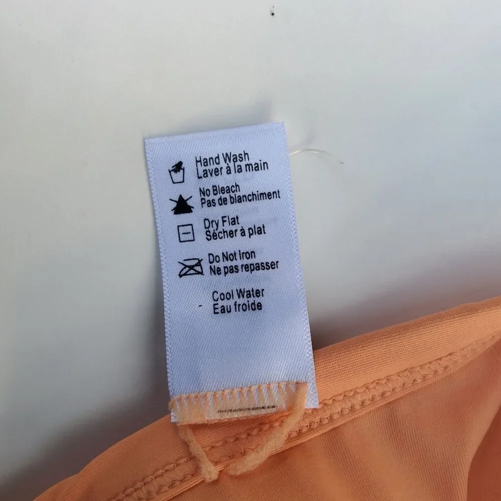 L*Space Foley Bitsy Ribbed Swimsuit Bottom Size XS Orange New